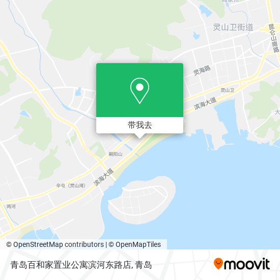 青岛百和家置业公寓滨河东路店地图