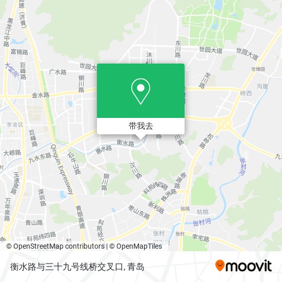 衡水路与三十九号线桥交叉口地图