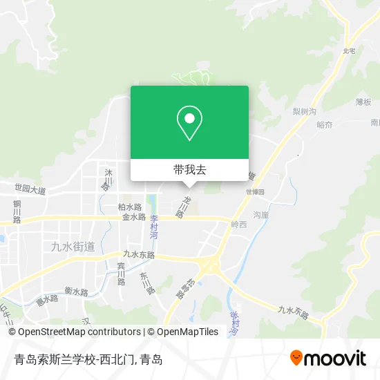 青岛索斯兰学校-西北门地图