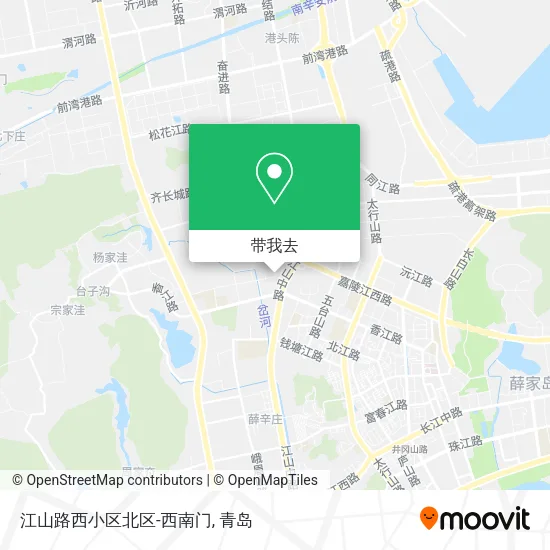 江山路西小区北区-西南门地图
