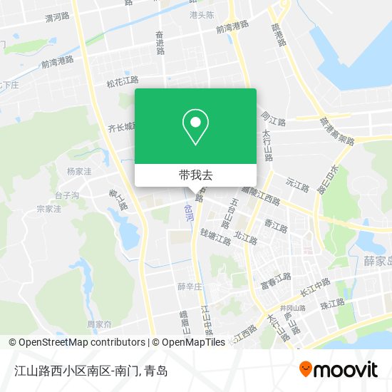 江山路西小区南区-南门地图