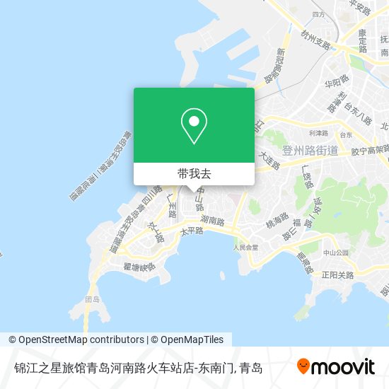 锦江之星旅馆青岛河南路火车站店-东南门地图