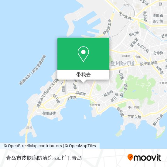 青岛市皮肤病防治院-西北门地图