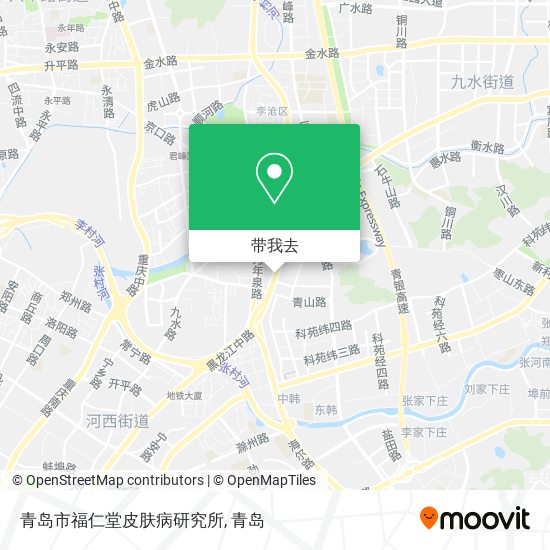 青岛市福仁堂皮肤病研究所地图