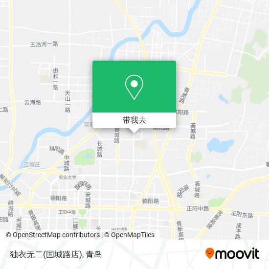 独衣无二(国城路店)地图