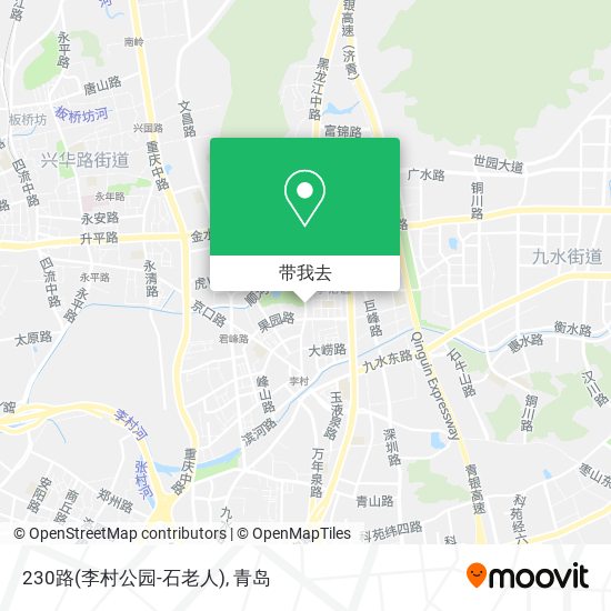 230路(李村公园-石老人)地图