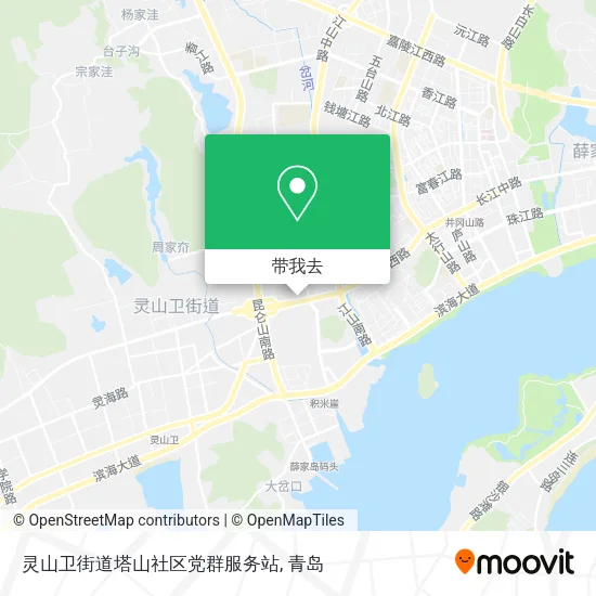 灵山卫街道塔山社区党群服务站地图