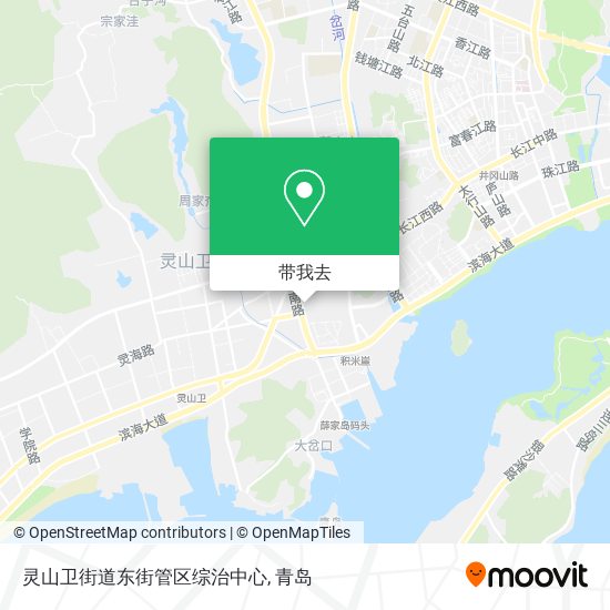 灵山卫街道东街管区综治中心地图
