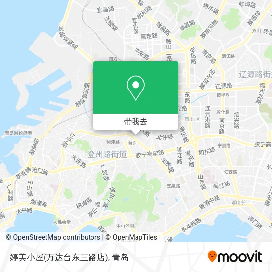 婷美小屋(万达台东三路店)地图