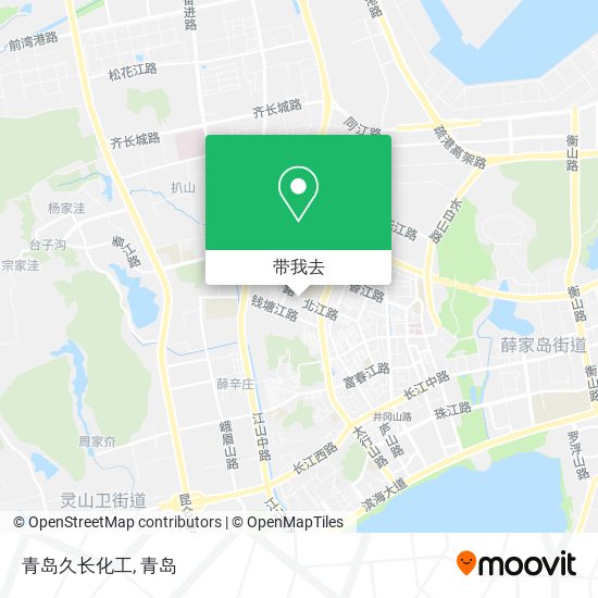 青岛久长化工地图