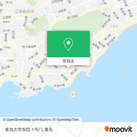 青岛大学东院-1号门地图