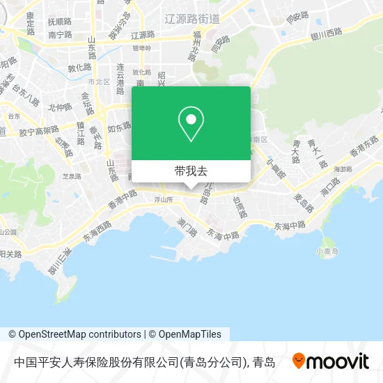 中国平安人寿保险股份有限公司(青岛分公司)地图
