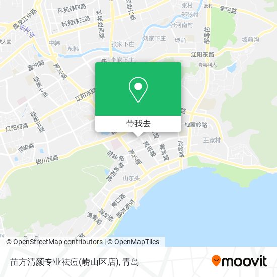 苗方清颜专业祛痘(崂山区店)地图