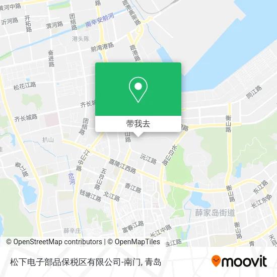 松下电子部品保税区有限公司-南门地图