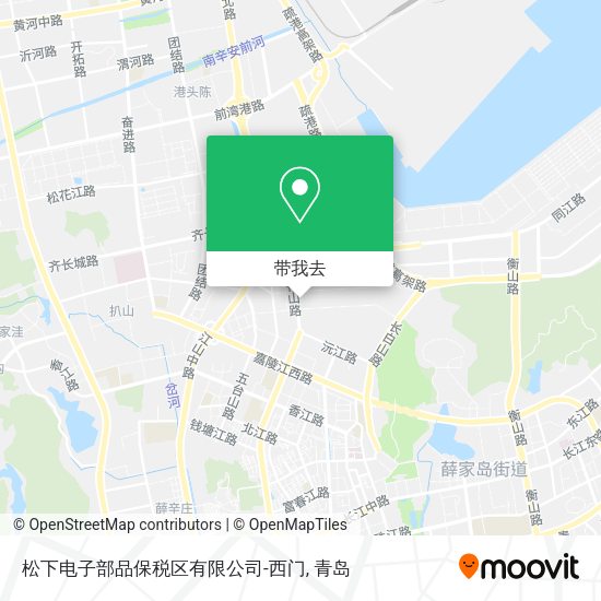 松下电子部品保税区有限公司-西门地图
