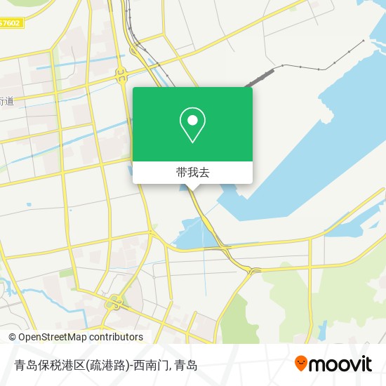 青岛保税港区(疏港路)-西南门地图