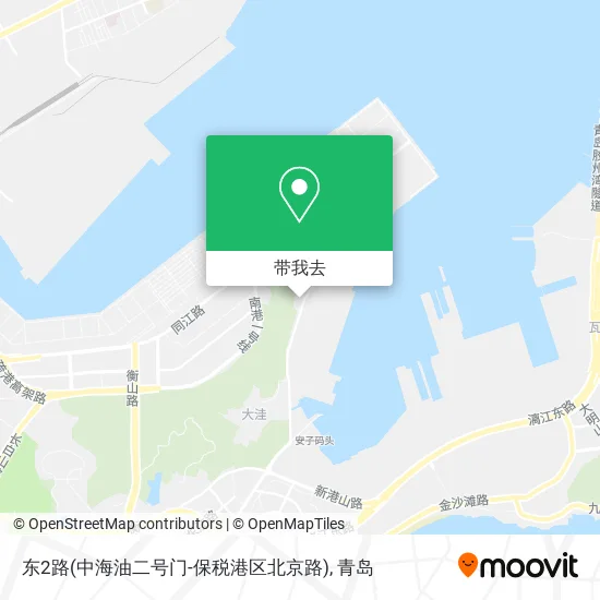 东2路(中海油二号门-保税港区北京路)地图