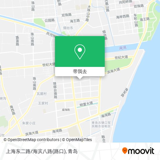 上海东二路/海滨八路(路口)地图