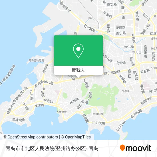 青岛市市北区人民法院(登州路办公区)地图