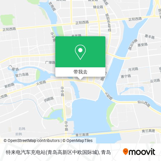 特来电汽车充电站(青岛高新区中欧国际城)地图