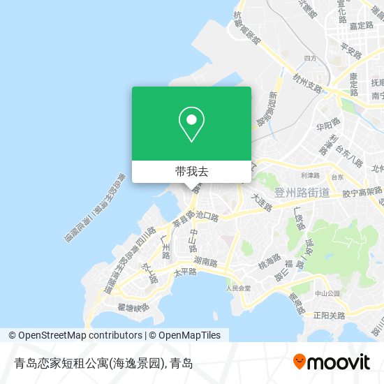 青岛恋家短租公寓(海逸景园)地图