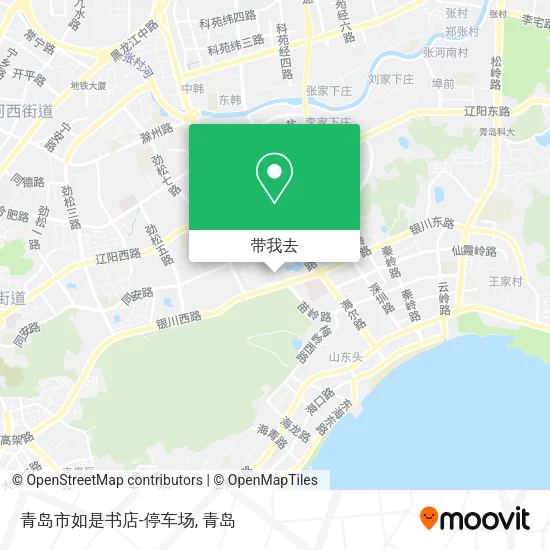 青岛市如是书店-停车场地图