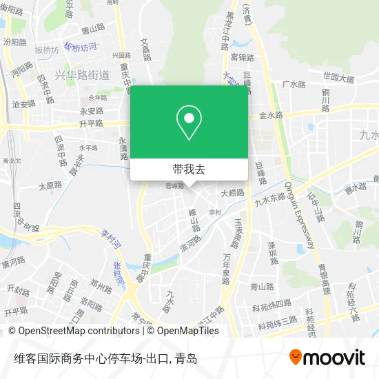 维客国际商务中心停车场-出口地图