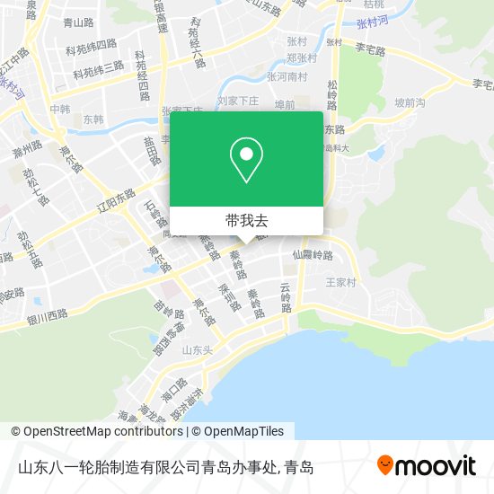 山东八一轮胎制造有限公司青岛办事处地图