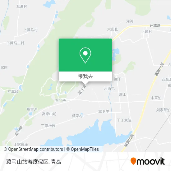 藏马山旅游度假区地图