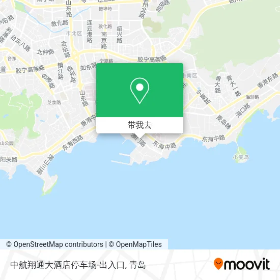 中航翔通大酒店停车场-出入口地图