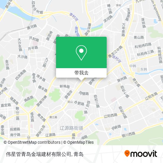 伟星管青岛金瑞建材有限公司地图