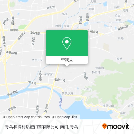 青岛和得利铝塑门窗有限公司-南门地图