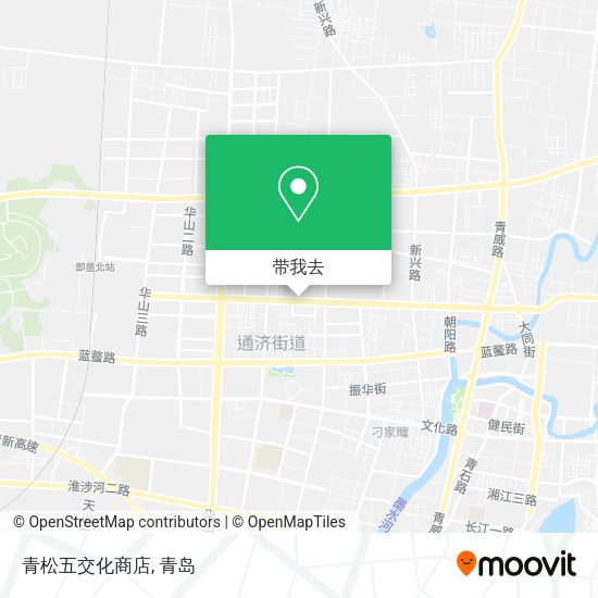青松五交化商店地图