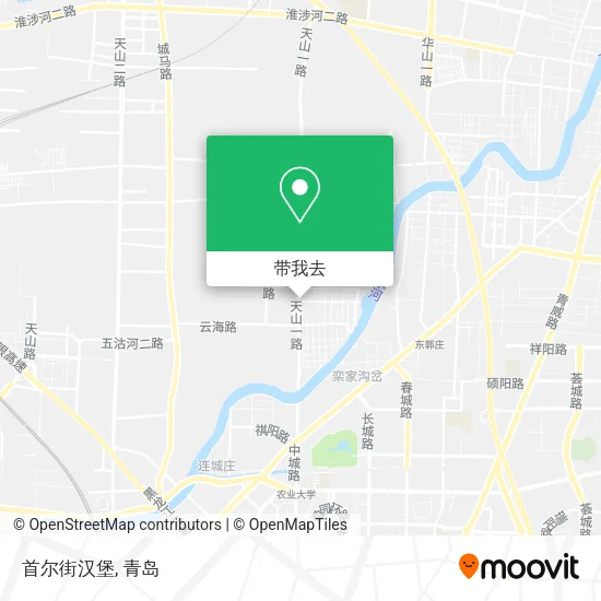 首尔街汉堡地图