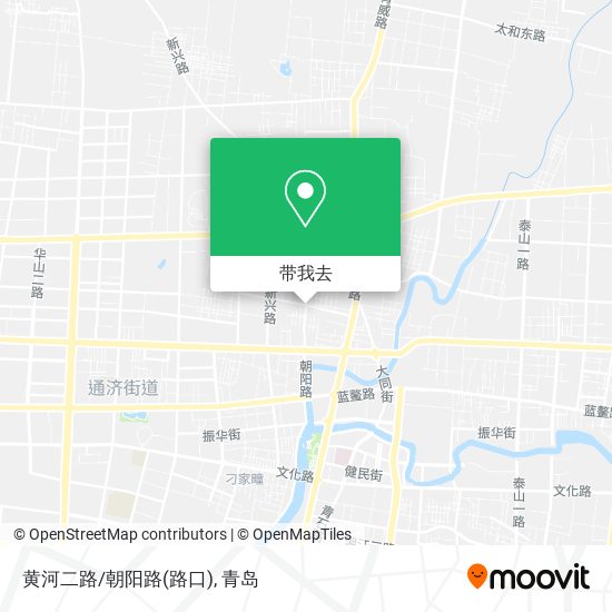黄河二路/朝阳路(路口)地图