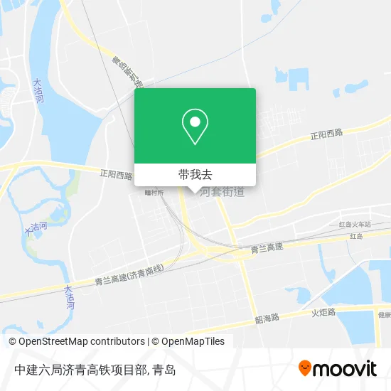 中建六局济青高铁项目部地图