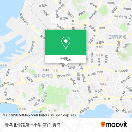 青岛北仲路第一小学-南门地图