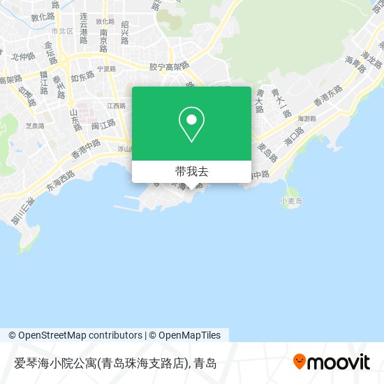 爱琴海小院公寓(青岛珠海支路店)地图