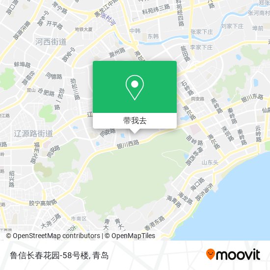 鲁信长春花园-58号楼地图