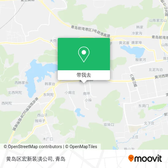 黄岛区宏新装潢公司地图