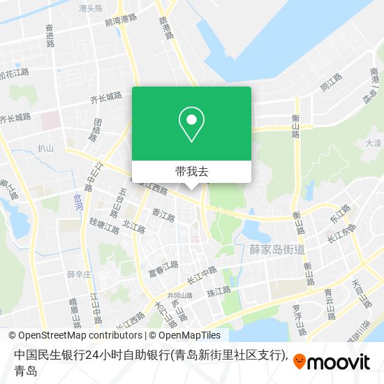 中国民生银行24小时自助银行(青岛新街里社区支行)地图