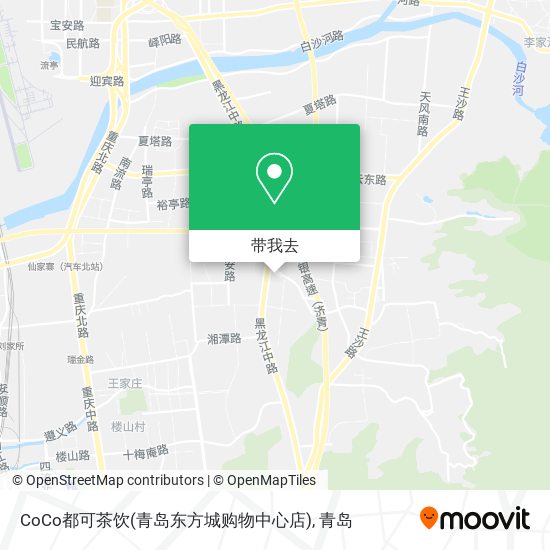 CoCo都可茶饮(青岛东方城购物中心店)地图