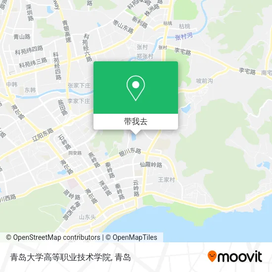 青岛大学高等职业技术学院地图