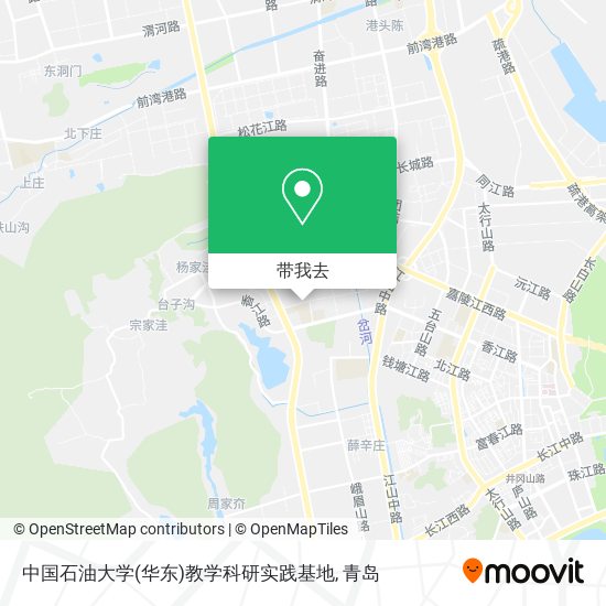 中国石油大学(华东)教学科研实践基地地图