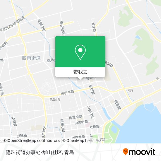 隐珠街道办事处-华山社区地图