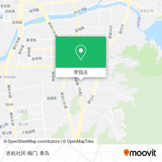 杏杭社区-南门地图
