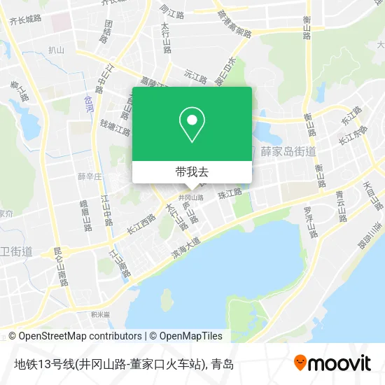 地铁13号线(井冈山路-董家口火车站)地图