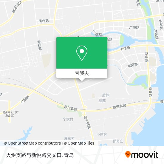火炬支路与新悦路交叉口地图