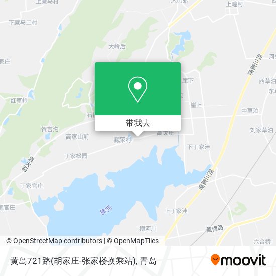 黄岛721路(胡家庄-张家楼换乘站)地图