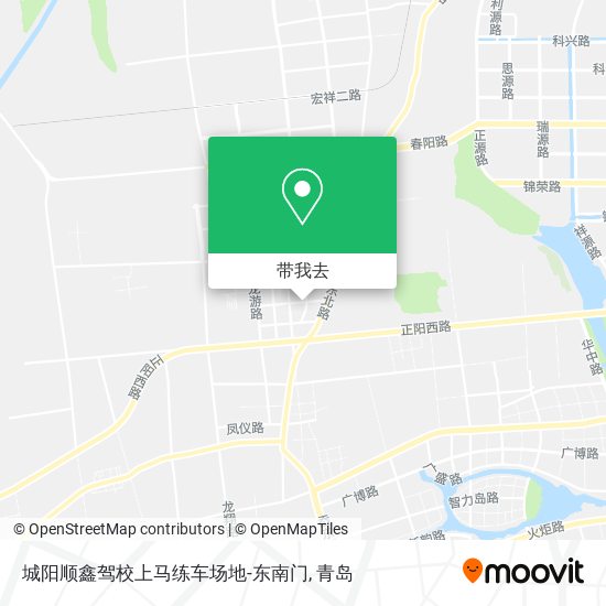 城阳顺鑫驾校上马练车场地-东南门地图